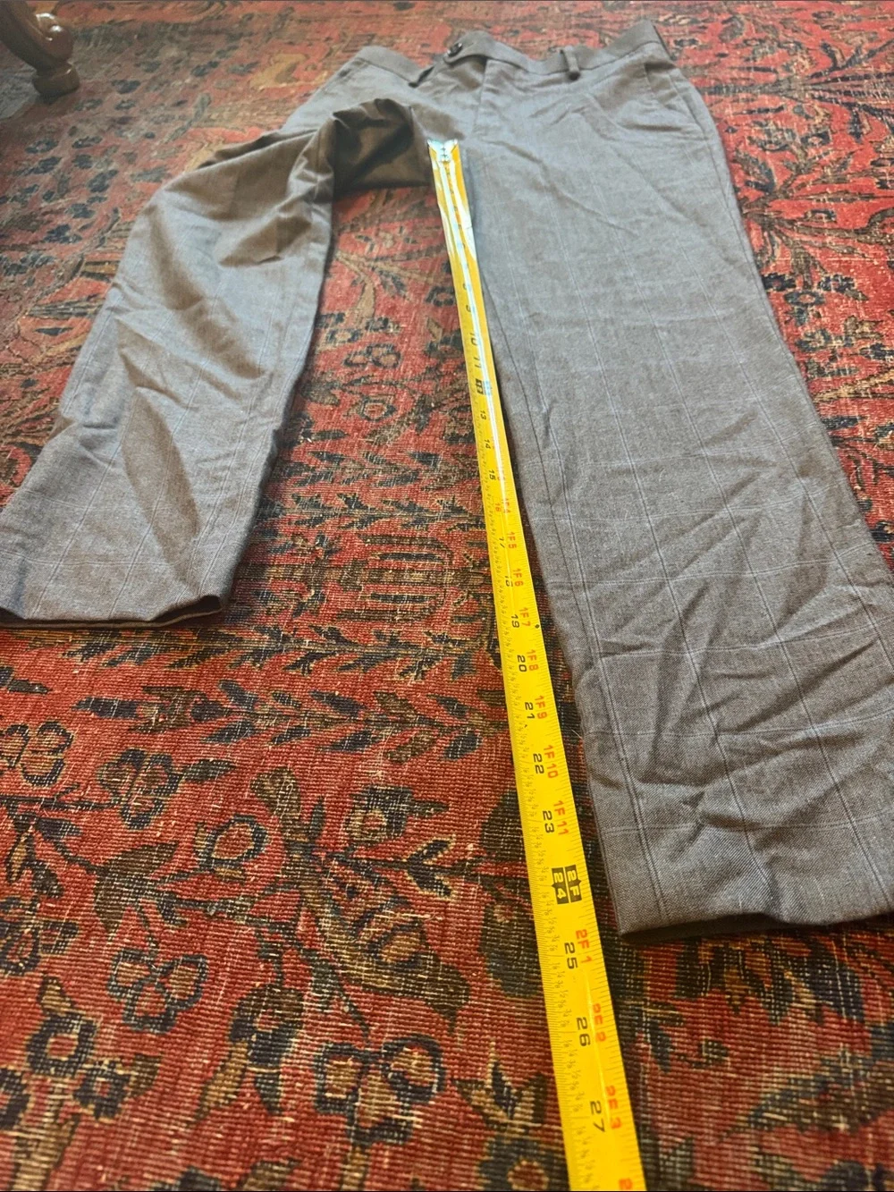 Boys (10) Ralph Lauren Gray Plaid Dress Pants